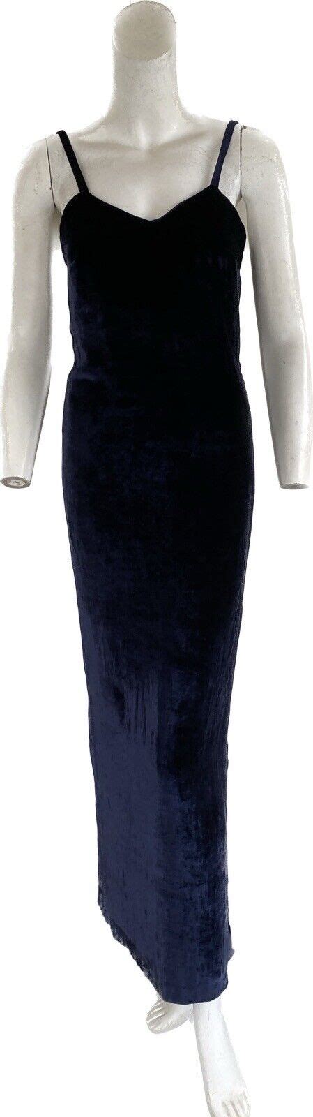 Vintage 90's Versus Versace, Royal Blue, Velvet Dress and 